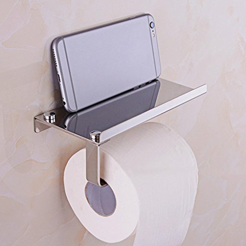 Preisvergleich Produktbild sunnymi Kreativer Edelstahl Toilettenpapierhalter Roll Tissue Halter Ständer Papier Lagerung Spender / An Der Wand Montiert / Öffentliche Toilette Home Schule Schlafzimmer Badezimmer WC Hotel