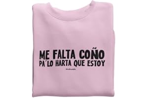 Wondernastic Regalo Original y Divertido para Mujer I Sudadera con Frase Graciosa “Me Falta co Idea Irónica para Cumpleaños