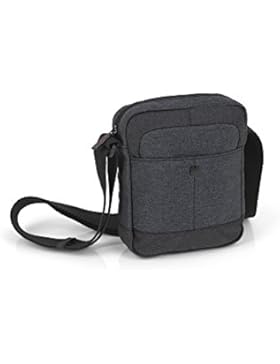 GABOL , Herren Schultertasche Schwarz Schwarz