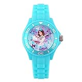 Disney W001568 Mädchen Armbanduhr, Motiv'Violetta', analog, Silikonband, Türkis