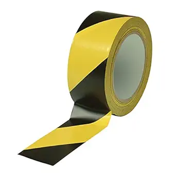ELATAPES EXPAND STICKING POSSIBILITIES Tapes Zebra Floor Marking Tape (Yellow/Black, 48 x 30 m)
