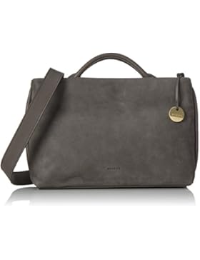 Skagen Damen Mikkeline Tornistertasche, Grau (Pewter), 6.5x18x25.5 cm