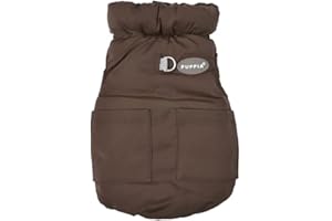 PUPPIA PUFFER VEST JUMPER Płaszcz dla psa Brązowy S