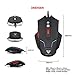 Price comparison product image Omiky® V4 2.4GHz USB Wired Gaming Mouse Optical Ergonomic 6 Buttons 2500DPI Laser Mice (Black)