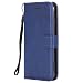 Produktbild DENDICO iPhone XR Hülle, Leder Wallet Tasche Handyhülle mit Standfunktion und Kartenfach, Magnetverschluss Flip Etui TPU Schutzhülle für Apple iPhone XR - Navy Blau