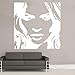 Produktbild Kult Kanvas 120 x 120 cm x-large "Kate Moss" Wandtattoo, beige _ PARENT, weiß, 120 x 120 cm X-Large