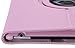 Produktbild Apple iPad Air 2 Leder Smart Ständer 360 Rotate Case Cover Beutel (Light Pink)