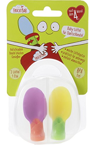 Preisvergleich Produktbild FruchtBar Baby-Löffel für Quetschbeutel nach dem 4. Monat, 2 St