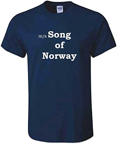 MITEES Worn by David Bowie - Navy Song of Norway T-Shirt Tribute (Large)