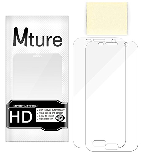 SamSung Galaxy S7 transparent Displayschutz, Mture HD ultra clear screen protector film, 6 pcs Hochauflösend Blasenfreie Anti Fingerabdruck LCD Displayschutz für SamSung Galaxy S7 – 2 pack - 9
