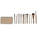 Urban Decay Naked 3 makeup cosmetic brush set 12 pcs travel size with metallic case