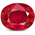 Burma Rubi Gemstones Original with Certificate 7.00 Ratti with Lab Certified Card & Guarantee Card {Natural Ruby Stone/manak Stone Original Certified}