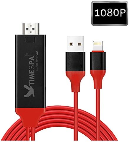 ATIMESPA Lightning to HDMI Cable Adapter Lightning Digital AV Adapter 1080P cable for iPhone iPad