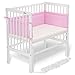 Produktbild FabiMax Beistellbett BOXSPRING weiß, inkl. Matratze COMFORT und Nestchen Amelie rosa