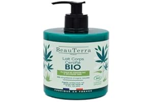 Beauterra Lait pour le corps à l'huile de chanvre et aloe vera bio 500ml
