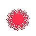 Produktbild YOKIRIN PVC Untersetzer aus Filz für Tisch und Bar als Glasuntersetzer / Getränkeuntersetzer für Glas und Gläser Tischsets- Rote (Size:Small,Durchmesser:12CM)