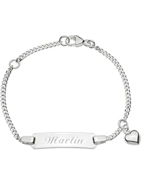 Schmuck-Pur Echt Silber Kinderarmband Mädchen-ID-Armband 