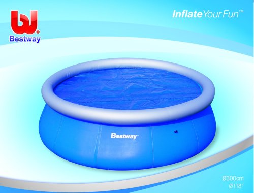 Bestway Solarabdeckplane Ø321 cm für Fast Set Pool, Ø366 cm - 2