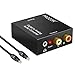 Price comparison product image PROZOR DAC Digital SPDIF Toslink to Analog Stereo Audio R/L Converter Adapter with Optical Cable- PS3 XBox HD DVD PS4 Sky HD Plasma Blu-ray Home Cinema Systems AV Amps Apple TV Power by USB Cable