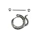IntellaTrust(TM)Body Piercing Nipple Ring Snake Style Fashion Piercing Body Jewelry