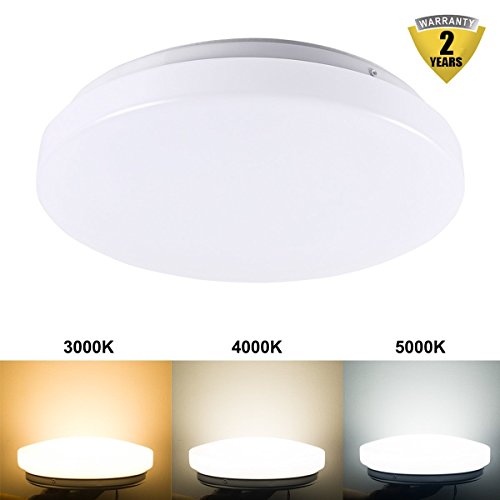 Preisvergleich Produktbild B-right® 18W LED Deckenleuchten, Farbtemperatur schaltbar, Deckenlampe, Deckenstrahler, Wandlampe, Badleuchte, 3000K,4000K, 5000K,160° Abstrahlwinkel, 1200Lumen, LED Deckenbeleuchtung für Wohnzimmer, Schlafzimmer, Esszimmer, Badezimmer. Zwei-Jahre-Garantie