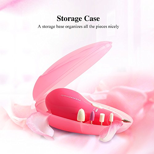 TOUCHBeauty TB-0602A Maniküre-Pediküre-Set mit 5 Aufsätzen Elektrische Nagelfeile mit Aufbewahrungsbox - 7