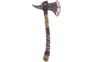 Stylex Realistic Foam Weapons Halloween Cosplay Fancy Dress Props Accessories (Killer Axe), Silver, Brown, Grey (Grau Grau), Real Red (t_546)