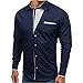 Produktbild Luckycat Herren Slim Herrenhemd Marke Casual Langarm Chemise Homme Herren Hemd Mode 2018