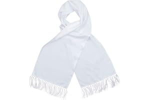 Dobell Mens White Evening Dress Scarf