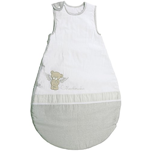 Preisvergleich Produktbild Baumwolle Schlafsack Heartbreakerbär 90cm lang, klassisch und edel • Heartbreaker Bär Kinder Kleinkind Baby Winter
