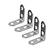 Produktbild 90 Grad Winkelverbinder,4 Stück Edelstahl L Form Winkel Klammer für Anbau Winkel Bracket (45 x 45 x 20 mm)