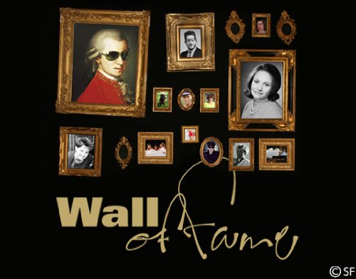 Wandtattoo Wall of Fame uss415 Wandaufkleber Wandsticker Wohnzimmer Schlafzimmer 70 x 30 dunkelbeige