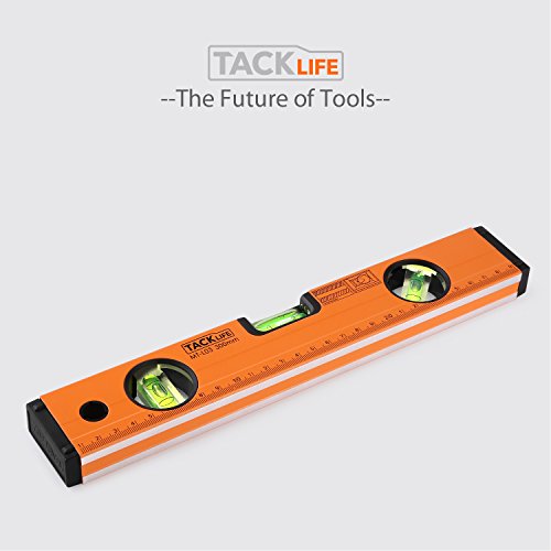 Tacklife MT-L03 Klassischer Wasserwaage mit Magnet und horizontaler, vertikaler und 45-Grad-Libelle ( Genauigkeit: 0.75 mm / m Größe: 300 mm) - 8