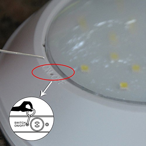 Simfonio Solarlicht 360° Radar Bewegungsmelde Nachtlicht Outdoor Wasserdicht Wandleuchte mit Weitwinkel Design 16 LED weiße Beleuchtung für Türe,Flur,Wege,Terrassen, Patio, Zaun, Gärtengn 16 LED weiße Beleuchtung für Türe,Flur,Wege,Terrassen, Patio, Zaun, Gärten - 4