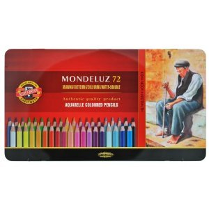 examen Koh-i-noor 72 Mondeluz Aquarelle Colored Pencils. 3727