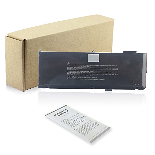 Laptop Ersatz Akku für Apple MacBook Pro 15" A1321 A1286 (2009 2010 Version) Unibody Passend 661-5211 661-5476 MC118 MB985 MB986 MC371 MC372 MC373 Notebook Batterie [11,1V 7800mAh]