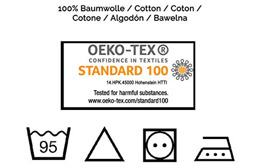 ZOLLNER® klassisches Betttuch / Bettlaken / Haustuch weiß ohne Gummizug 250×150 cm aus 100% Baumwolle, in weitern Größen erhältlich, direkt vom Hotelwäschespezialisten, Serie „22400“ - 7