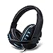 Price comparison product image Mondpalast @ Stereo PC Gaming Headset Over-the-Ear Headphones with Microphone Noise Respiration Volume Control 3.5 mm jack Audio for Xbox PS4 PC Gamers Skype Phones Smartphones Tablets Laptops