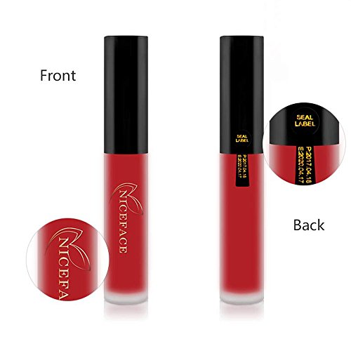 Beliebter Lippenstift, Yogogo Lip Matte Liquid Lipstick Wasserdichte Lip Gloss Make-up (#13) - 3