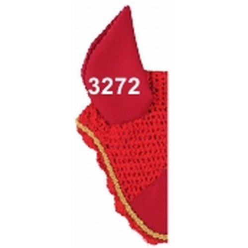 Ear-BonnetNet-in-Dark-Red-with-Gold-Trim-Size-Cob