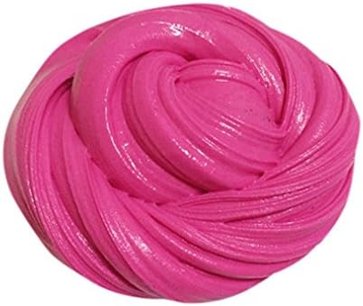 Lsv-8 Fluffy Floam Slime Putty Scented Stress Relief No Borax Kids Toy Sludge Toy ( dark pink)