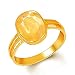 AKSHAY GEMS Gemstones 7.25 Ratti Natural Certified Yellow Sapphire Pukhraj Gemstone Panchdhatu Ring ,Pukhraj Birthstone Astrology Ring RS.2499.00