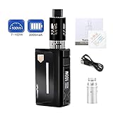 >> 【S TAMAÑO DEL POKET Y MODOS MÚLTIPLES】 El kit de inicio Vulcan es muy pequeño y ligero (tamaño: 135 * 45 * 24 mm), puede llevarlo a donde quiera. Y el kit de inicio de vataje variable le permite ajustar el vataje de 7 vatios a 100 vatios para adaptarse a su hábito de fumar, todos pueden disfrutarlo sin importar que sea un fumador nuevo o experimentado.