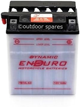 Lawnmower/ Motorcycle 12v 14Ah, Lead Acid, R/H Positive Battery with Acid Pack