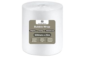 MAECENA Bubble Wrap For Moving House Bubble Wrap Roll of Bubble Wrap for Moving Houses, Easy Packing, Office and Industrial Use (500mm X25meter)