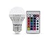Produktbild Glühbirne Mit FernbedienungRgb Led E27 9W 16 Farben Ändern Magische Lampe Mit Ir-Fernbedienung Urlaub Beleuchtung Dekoration Led-Lampen