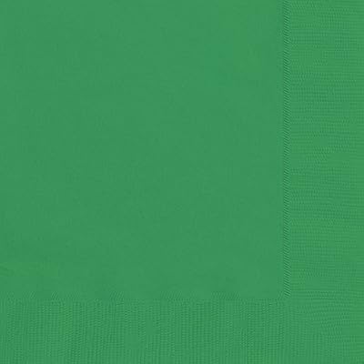 Unique Party - 31852 - Paquet de 20 Serviettes en Papier - 16,5 cm - Vert Émeraude