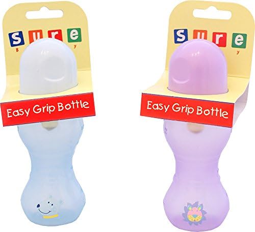 Sure Beauty Baby Feeding Easy Grip Bottle Dumbbell 4oz Bpa Free Pack Of 6