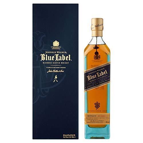 Johnnie Walker Blue Label Blended Scotch Whisky con Cofanetto