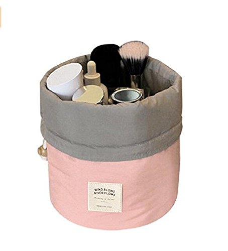 Asien Runde Kulturbeutel Kordelzug Wash Bag Make Up Kosmetische Reisetaschen Wash Bag